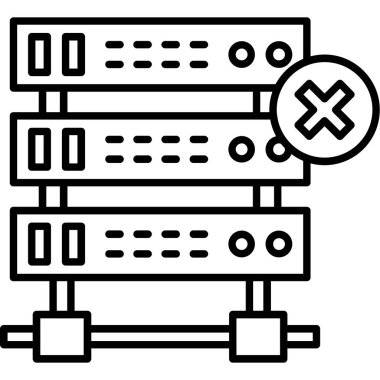 ağ sunucusu vektör illüstrasyonu