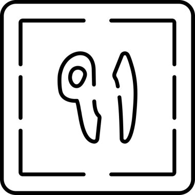 Modern b 'nin vektör illüstrasyonu eksik simgesi