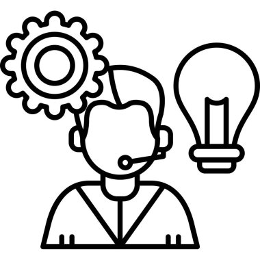 Yaratıcı bir fikir. Web simgesi