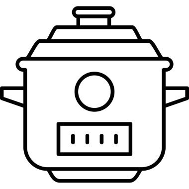 yemek pişirme simgesi ana hatlarıyla