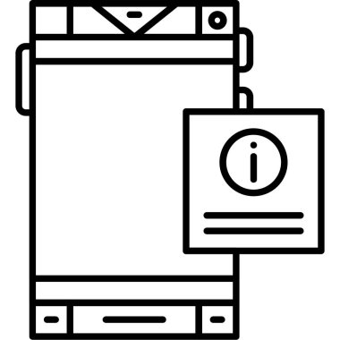 belge simgesi, vektör çizimi