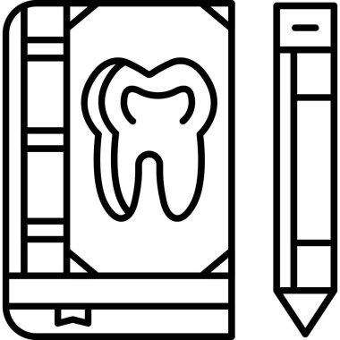 Diş ikonu. Beyaz arkaplanda izole edilmiş web tasarımı için özet diş bakımı ikonu