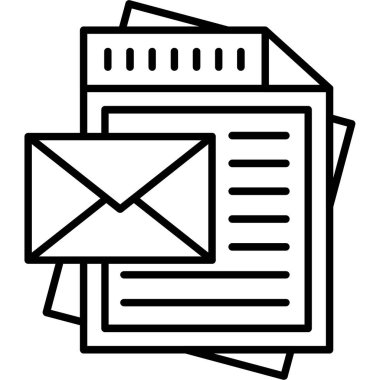 Mektup zarfı. Web simgesi