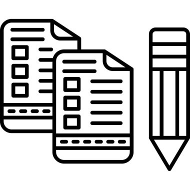 Belge simgesinin vektör illüstrasyonu