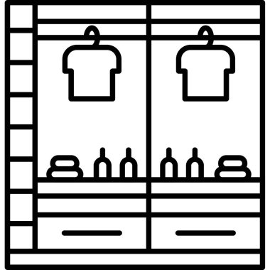 Mutfak ve pişirme vektör çizgisi simgesi