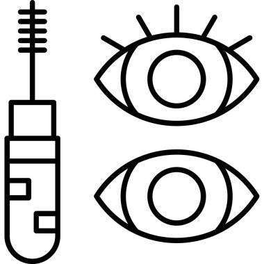 Göz bakım simgesi, vektör illüstrasyonu