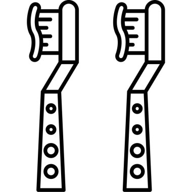 İki çubuk simgesi ana hat vektörü. İki çubuk. çubuklar