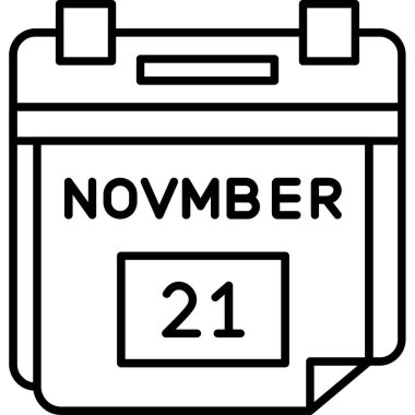 Takvim simgesi, vektör çizimi