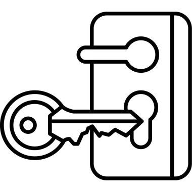 Anahtar. Web simgesi basit tasarım