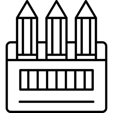 kalem vektör satırı simgesi