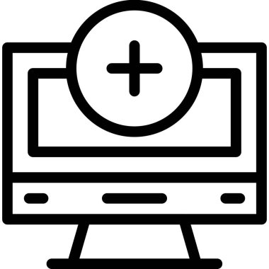 Tarayıcı dizüstü ekran simgesi ana hat biçiminde