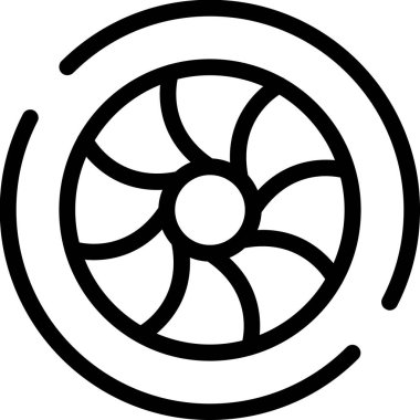fan simgesi vektör illüstrasyonu
