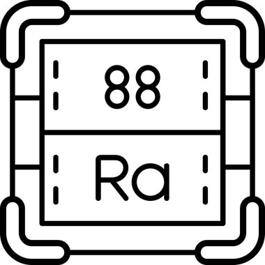 periyodik tablo vektör illüstrasyonu