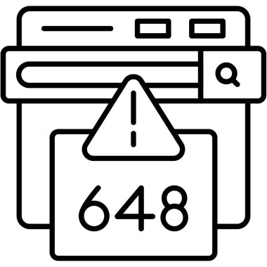 tarayıcı veri simgesi ana hatları vektörü. çevrimiçi bilgisayar