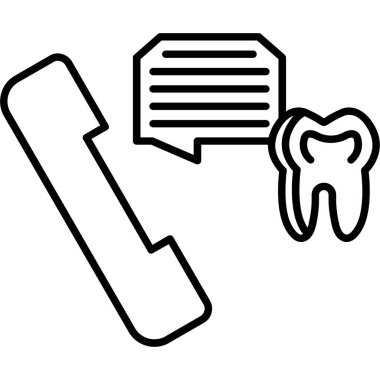 Diş bakımı simgesi, basit stil