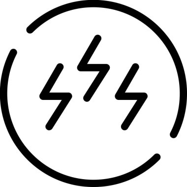 Güç. Web simgesi basit illüstrasyon