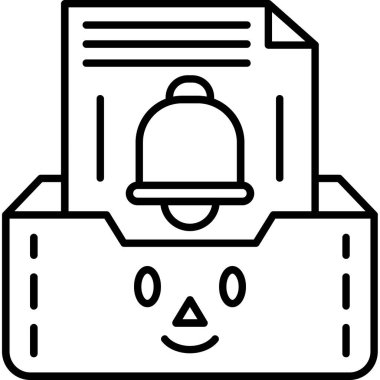 Kağıt kart simgesi ana hat biçiminde