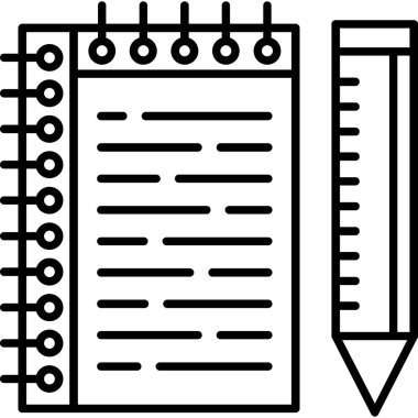 Kitap eğitimi okul simgesi ana hatları biçiminde