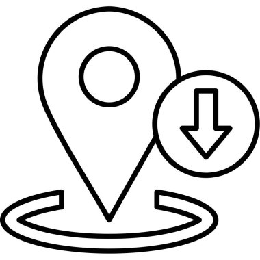 konum haritası pin simgesi, özet biçimi