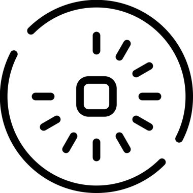 ana hat biçiminde kamera denetim simgesi