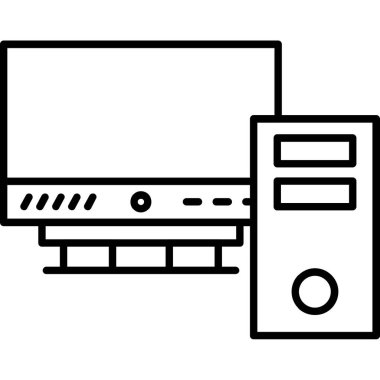 bilgisayar simgesi vektör illüstrasyonu