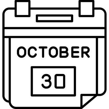 Takvim Eylül Ekim simgesi