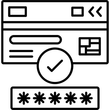 Şifre. Web simgesi basit tasarım