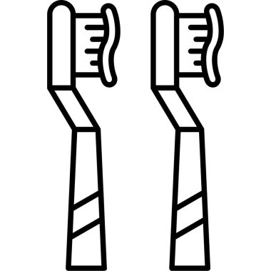 iki sandalye simgesi, taslak biçimi