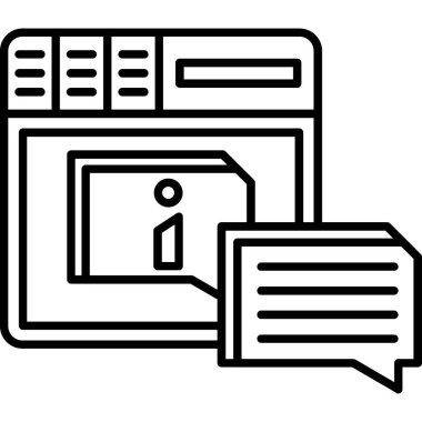 veri depolama vektörü ince çizgi simgesi