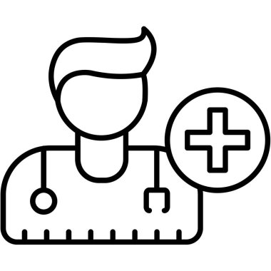 doktor hasta ikonu ana hatlarıyla