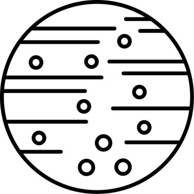 Ay. Web simgesi basit illüstrasyon