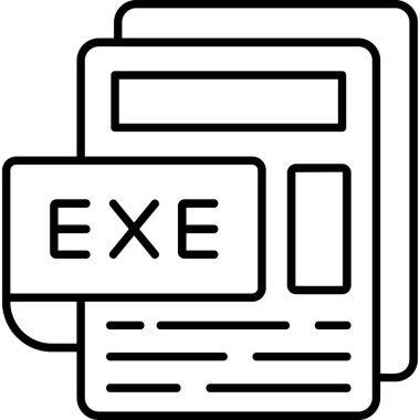 belge dosya biçimi simgesi ana hat biçiminde