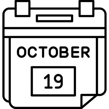 Takvim simgesi vektör illüstrasyonu