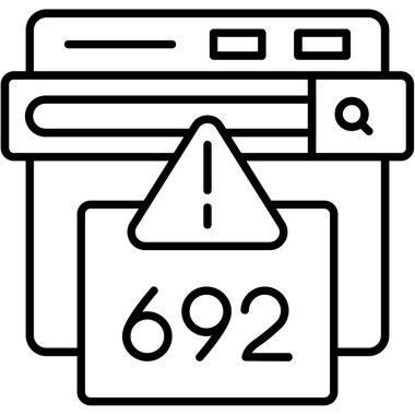 Tarayıcı kod simgesi beyaz arkaplanda izole edilmiş taslak biçimi.