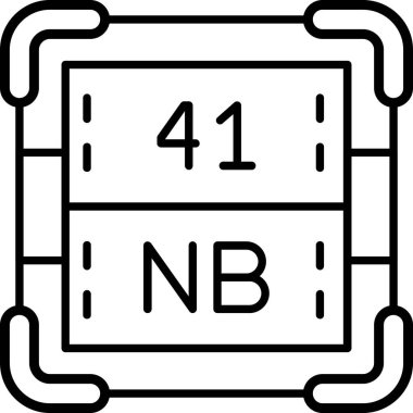 Modern b 'nin vektör illüstrasyonu eksik simgesi