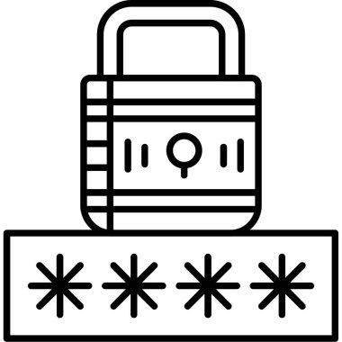 parola kilidi simgesine ana hat biçiminde eriş