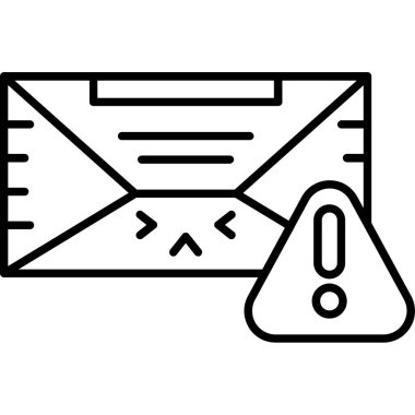 e- posta posta simgesi vektör özeti çizimi