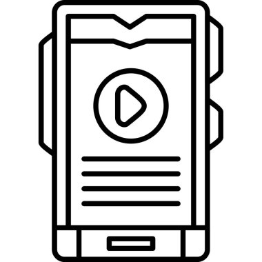 Video oynatıcı simgesi, özet biçimi