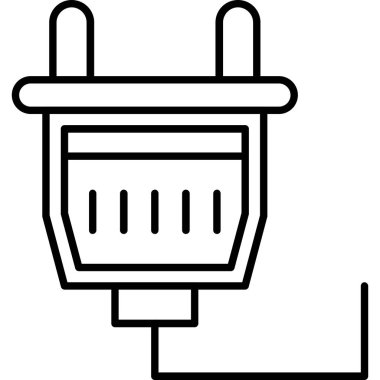 elektrik dolgu simgesi, vektör illüstrasyonu