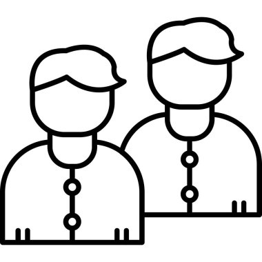 insanlar simge vektör illüstrasyonu