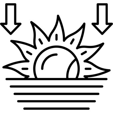 Hava güneşinin simgesi