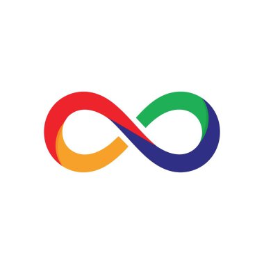 Canlı Sonsuzluk İşareti. Sonsuz döngünün dinamik, renkli bir yansıması. Bu sembol sınırsız olasılığı, sürekli hareketi ve evrensel uyumu sembolize eder..