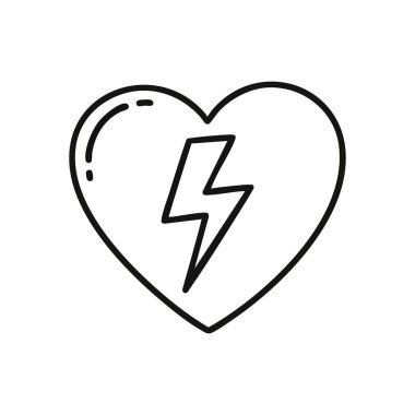 Dinamik Enerji Sembolü. Çarpıcı bir illüstrasyon. Canlı bir sağlık amblemi. Güç yıldırımıyla, güç, tutku ve güçlü canlılık simgesi..