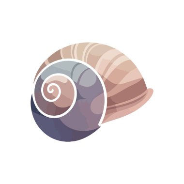 Soyut Deniz Kabuğu Spiral Sanatı. Zarif, sarmal şekilli, zarif bir deniz konutu. Yumuşak renk paleti barışçıl kıyıları, doğal uyumu ve kalıcı korumayı gösteriyor..