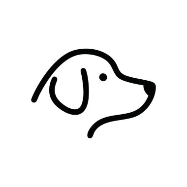 Soyut köpek silueti. Sadık bir tazının zarif dijital çizimi. Bu minimalist tasarım bağlılığı, dostluğu ve hayvanlarla barışçıl bir bağı temsil ediyor..
