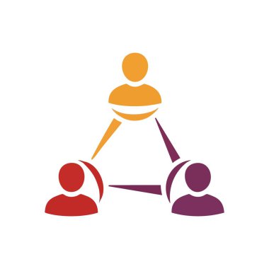 Takım İşbirliği Ağı. Etkili iletişim, kooperatif çabalar ve topluluk içindeki güçlü örgütsel bağları sembolize eden, birbiriyle bağlantılı bireyleri, canlı grafik tasvir eder..