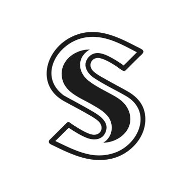 S harfi simgesi simgesi. Modern S harfi amblemi dinamik ve akıcı bir tasarıma sahiptir. Markalaşma, tipografi ve başlangıç tabanlı tasarımlar için mükemmel. Gelişmişlik ve hareket için..