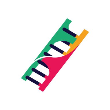 Dinamik Çoklu Renkli Merdiven Simgesi. Bu canlı grafik sarmal bir merdiveni, sürekli ilerlemeyi ve yükselmeyi temsil ediyor. Büyümeyi ve başarıyı temsil eder.