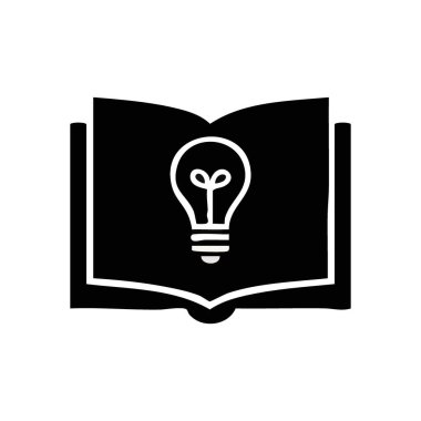 Ampul Fikri Simgesini Aç. Bu grafik bilgi edinmeyi ve yaratıcı çözümler üretmeyi sembolize ediyor. Eğitimi, öğrenmeyi ve parlak sezgileri temsil eder..
