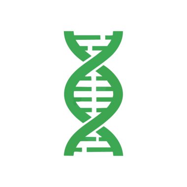 Yeşil DNA Çift sarmal yapısı. Bu canlı biyolojik amblem yaşamı, mirası ve bilimsel araştırmayı simgeliyor. İnsan genetik kodunu, evrimini ve gelecekteki biyoteknolojisini somutlaştırıyor..